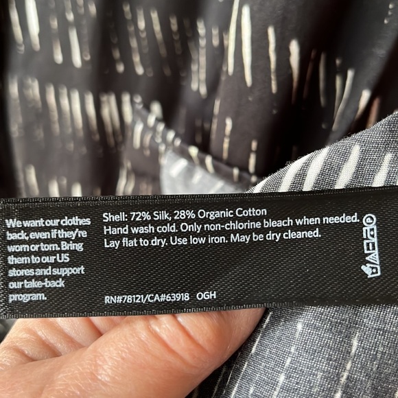 Eileen Fisher Silk and Cotton Button Front Shirt Dress size M - Picture 6 of 7